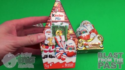 Download Video: Kinder Surprise Egg Christmas Party! Opening 2 New Huge Giant Jumbo Santa Kinder Surprise Eggs!