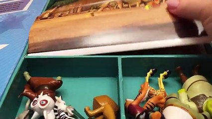 Kung Fu Panda Charers - Shrek Charers - Madagascar Charers - Figurines - 3 in 1 Playset