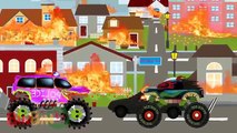 Good vs Evil | Road Roller | Scary Monster Trucks For Children | Construction Street Vehicles Kids