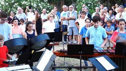 Concert de l'école de musique de Mèze - la classe des percussions