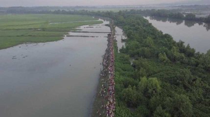 Cette vue aérienne de la fuite des Rohingyas va vous faire comprendre l'ampleur de la crise