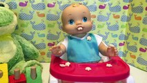 Baby alive video boy wets n wiggles feeding bathing and changing- featuring BOB