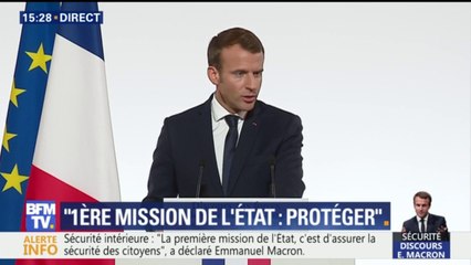 Macron face aux  forces de l'ordre : "Nous devons une rigueur implacable dans le contexte qui est le nôtre"