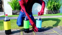CRAZY COCA COLA & MENTOS CHALLENGE! Movie Kids Toys Spiderman Hulk Joker Frozen Elsa FUN Real Life