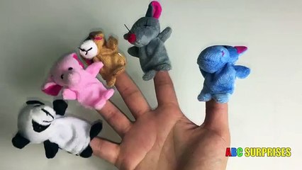 Abc Surprises Egg learn to spell animals finger puppet toys for kids