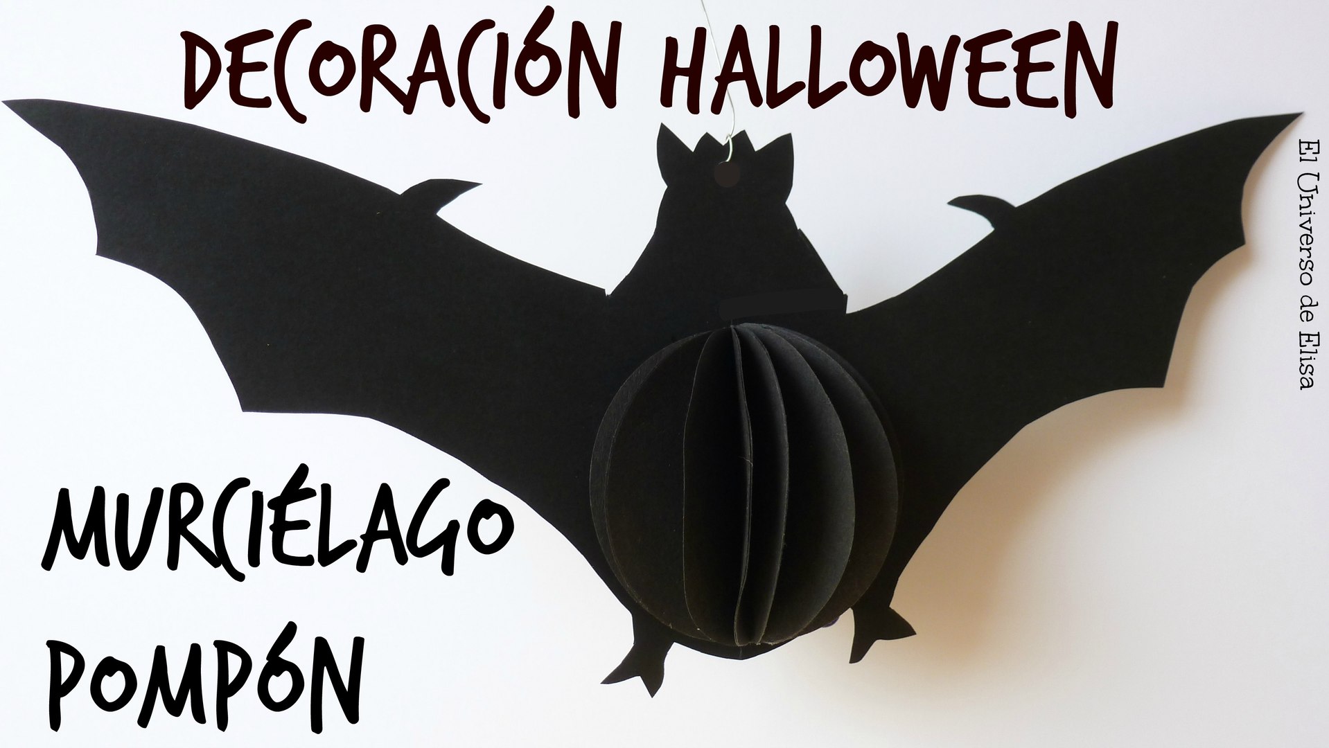 Cómo Hacer un Murciélago de Papel, Decoración para Halloween / El Día de  los Muertos - Vídeo Dailymotion