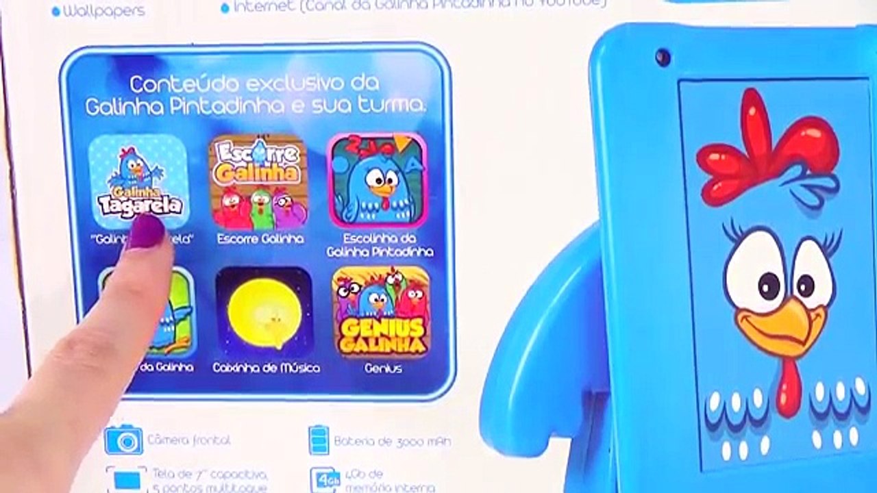Galinha Pintadinha Tablet Aplicativos Educativos Músicas Infantil Pintinho Amarelinho.Em Português