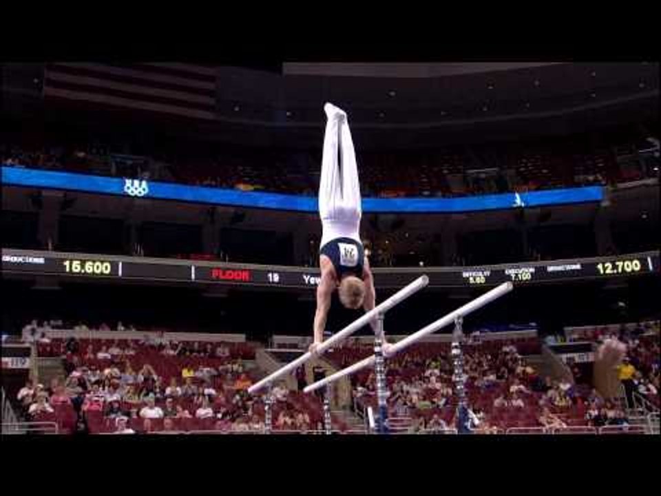 Justin Spring - Parallel Bars - 2008 Olympic Trials - Day 1 - Men