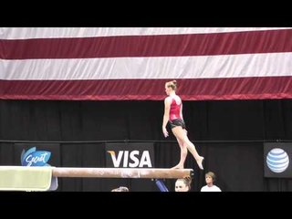 Bridget Sloan - Balance Beam - 2012 Visa Championships Podium Training