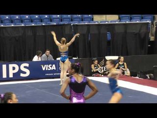 Brenna Dowell - Floor - 2012 Visa Championships Podium Training