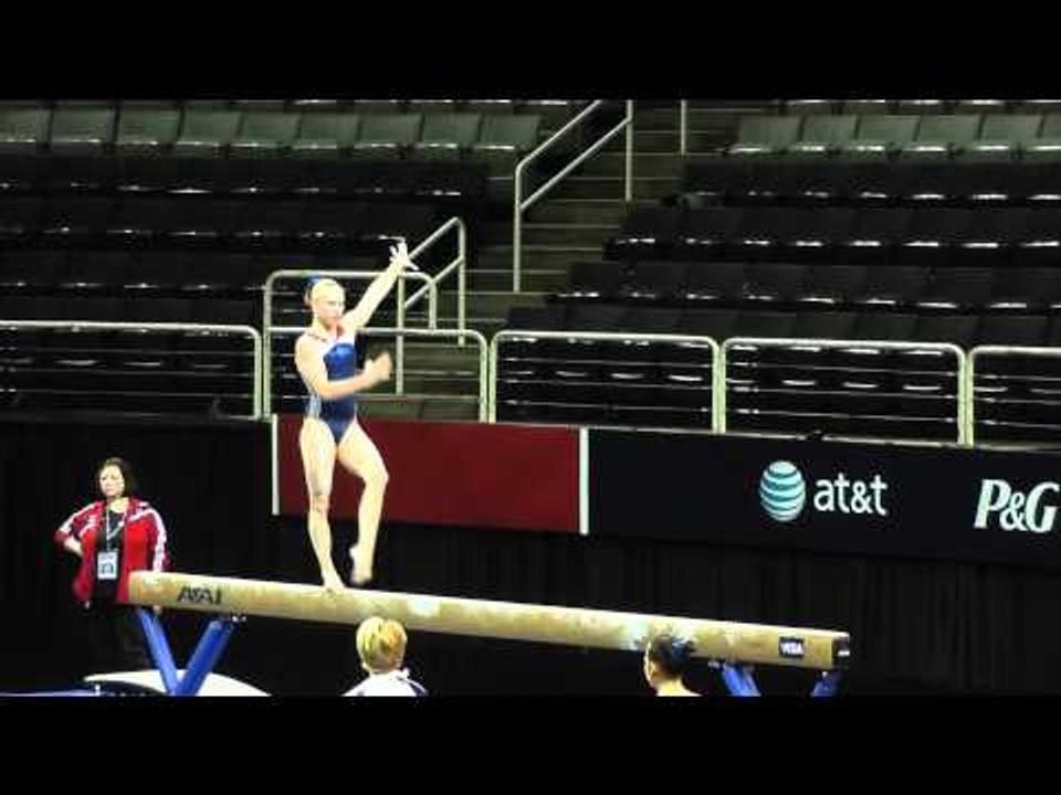 Brenna Dowell - Balance Beam - 2012 U.S. Olympic Trials Podium Training