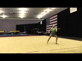 Kristen Shaldybin - Hoop - 2012 Rhythmic Nationals - Junior - Day 1