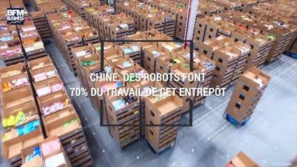 Chine : des robots font 70% du travail d'un entrepôt de la société Alibaba