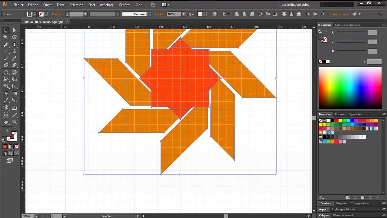 Creation du logo 2M avec Illustrator