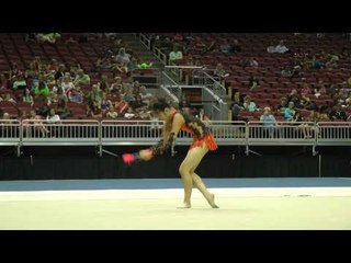 Andria Gao - Clubs (AA Finals) - 2014 USA Gymnastics Championships