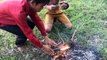 Awesome Fishing - Enjoy Catching Freshwater Fish Near My Village By Ang Rot Fishing - Catch n Cook