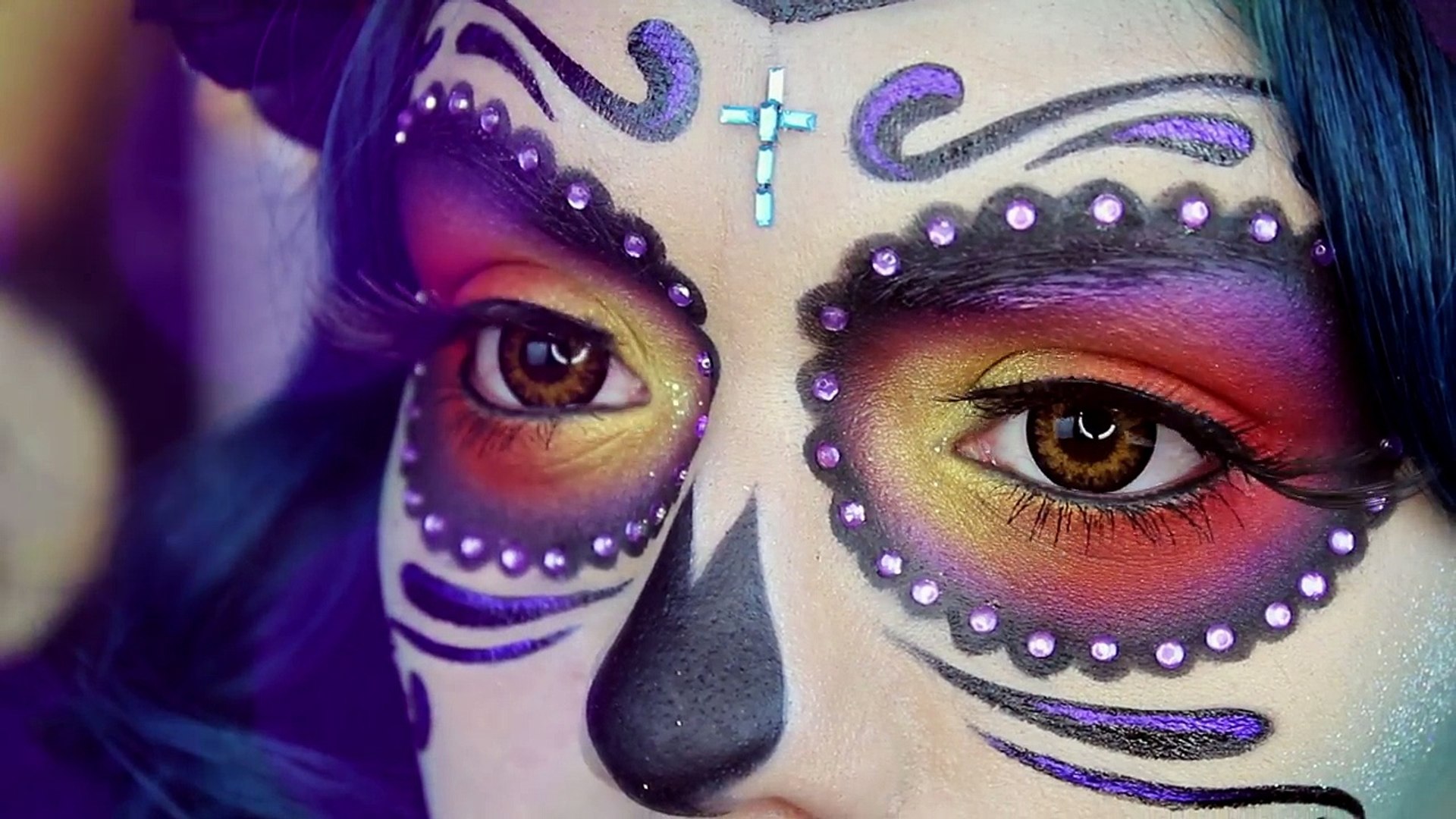Dia De Los Muertos Catrina Mexicana Tutorial Maquillaje Halloween *FACIL* |  LoLo Love – Видео Dailymotion