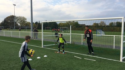 Jérôme Hiaumet à l’entraînement des jeunes de l’US Alençon