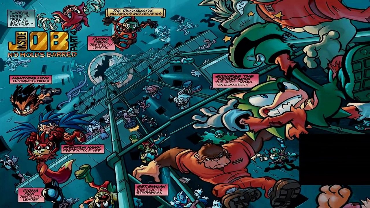 Sonic Universe Issue #32 Scourge Lockdown: Part 4 (No Holds Barred) Comic Drama!