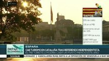 España: cae 15% turismo en Cataluña tras referendo independentista