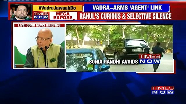 Robert Vadra - Arms Dealer Link- Congress Defends Gandhi Son-in-law Openly