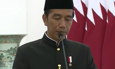 Presiden Jokowi Terima Kunjungan Emir Qatar
