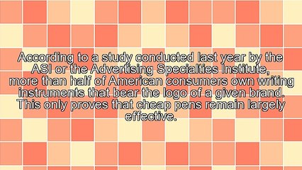 Pinning Business Hopes On Cheap Pens