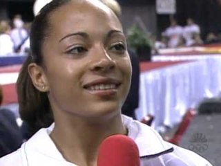 Tasha Schwikert & Tabitha Yim - Interview - 2001 U.S. Gymnastics Championships - Women - Day 1