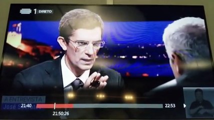 Entrevista de Sócrates interrompida por série policial 