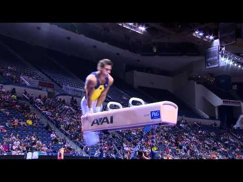 Sam Mikulak - Pommel Horse - 2013 P&G Championships - Men - Day 1