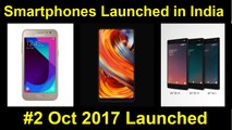 Mi MIX 2, Galaxy J2, Era 3X, Era 2V, Era 3, Aqua Lions X1, Aqua Lions X1  Launched in India - #2 Oct 2017