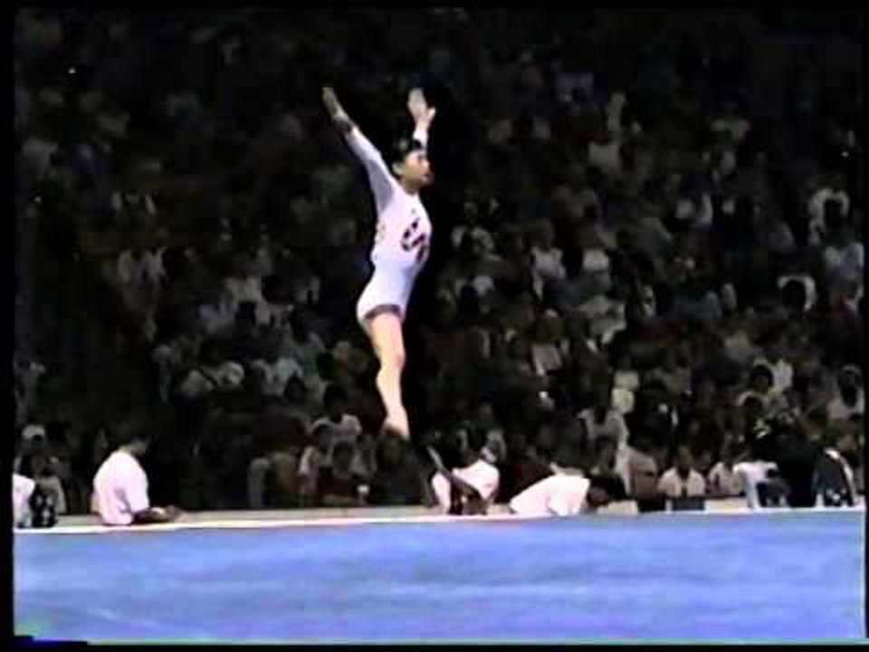 Amy Chow - Compulsory Floor Exercise - 1996 Olympic Trials