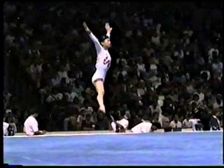 Amy Chow - Compulsory Floor Exercise - 1996 Olympic Trials