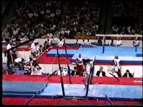 Kristy Powell - Compulsory Uneven Bars - 1996 Olympic Trials