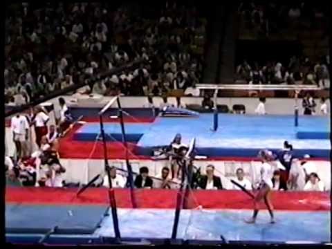 Jennie Thompson - Compulsory Uneven Bars - 1996 Olympic Trials