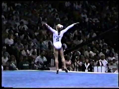 Jennie Thompson - Compulsory Floor Exercise - 1996 Olympic Trials
