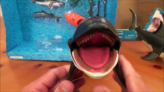 Animal Planet Mega Great White Shark & Orca Killer Whale Set Unboxing Play