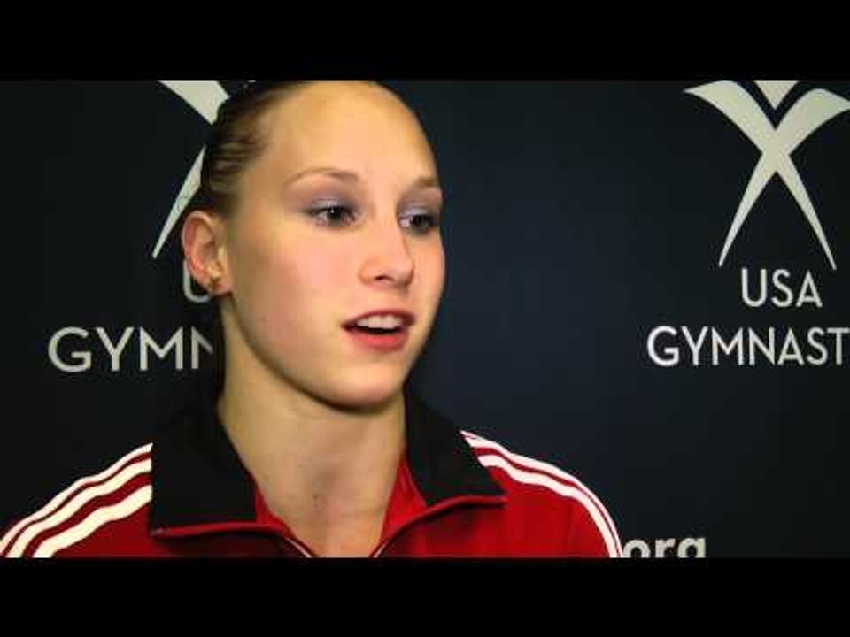 Brenna Dowell Interview - 2013 P&G Gymnastics Championship Day 1