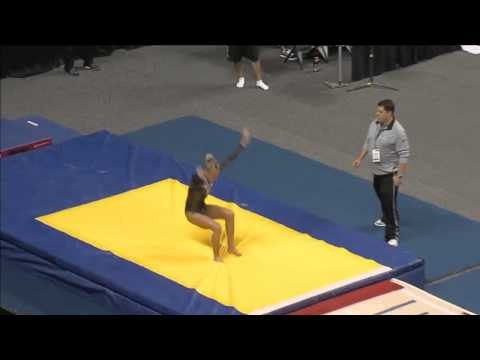 Breanne Millard - Tumbling Pass 2 - 2015 USA Gymnastics Championships