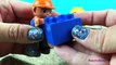 Lego Duplo Construction Toys Treasure Hunt in the sand with the Mighty Machines Loaders Dump Truck