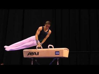 Jacob Barrus -- Pommel Horse -- 2012 Visa Championships -- Jr. Men -- Day 2