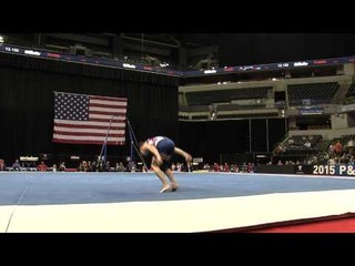 Davis Grooms – Floor Exercise – 2015 P&G Championships – Sr. Men Day 2