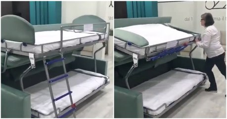 À primeira vista parece um simples beliche... mas esconde algo mais!