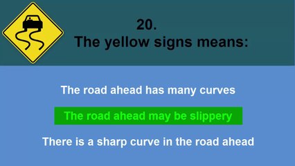 California DMV Written test 2018 (SPOKEN) # 1