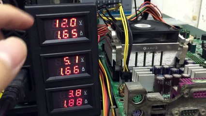 Pc power supply current tester