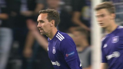 Champions League -Anderlecht / PSG - Réaction belge, mais la frappe de Kums lèche le poteau d'Areo...