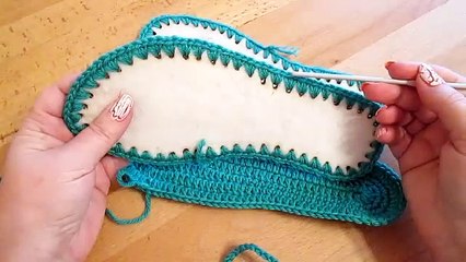 Тапочки-шлепанцы на войлочной подошве //Василиса