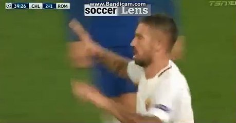 Aleksandar Kolarov GOAL HD - Chelsea 2-1 AS Roma 18/10/2017 HD