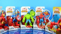The Avengers Marvel Super Heroes with Iron Man Captain America Hulk & Spider-Man by Playskool
