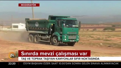 Sınırda mevzi çalışması var